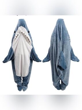 Shark Blanket, Shark Pajamas Adult, Shark Sleeping Bag for Adult M